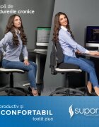 Suporto Perna ortopedica cu suport pentru coccis spuma cu memorie