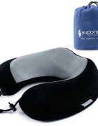 Suporto Perna ortopedica de calatorie din spuma cu memorie Travel Neo gri cu negru