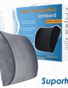 Suporto Perna ortopedica lombara din spuma cu memorie Somnart Gri