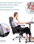 Suporto Perna ortopedica lombara din spuma cu memorie Somnart Neagra