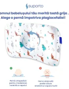 Suporto Perna ortopedica pentru bebelusi 8-24 luni Baby Dinozauri impotriva plagiocefaliei