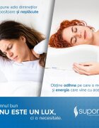 Suporto Perna pentru cervicala Aura Mini din spuma cu memorie