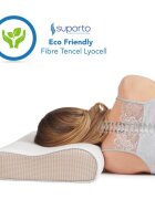 Suporto Set 2 perne ortopedice din spuma cu memorie 55 x 35 x 11 cm cu perforatii