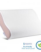 Suporto Set 2 perne ortopedice din spuma cu memorie 55 x 35 x 11 cm cu perforatii