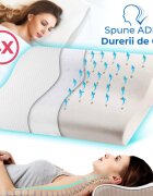 Suporto Set 4 perne ortopedice din spuma cu memorie 55 x 35 x 11 cm cu perforatii