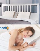 Suporto Set 4 perne ortopedice din spuma cu memorie 55 x 35 x 11 cm cu perforatii