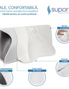 Suporto Set 4 perne ortopedice din spuma cu memorie cu extensii