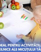 Suporto Set masa si 2 scaune pentru copii Alb din lemn MDF scaun in forma de ursulet varsta 3-6 ani cu margini rotunjite