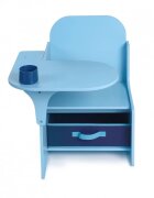 Suporto Set masuta cu scaun incorporat pentru copii 3 in 1 din lemn Mdf 3-6 ani albastru