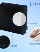 Suporto Set perna de sezut Extra coccis si perna lombara slim negru