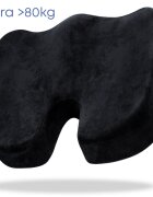 Suporto Set perna de sezut Extra coccis si perna lombara slim negru