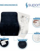 Suporto Set perna de sezut si perna lombara inalta Confort Complet Negru