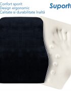 Suporto Set perna ortopedica pentru spate si perna de sezut Extra spuma cu memorie