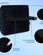 Suporto Set perna pentru sezut Regular Coccis si perna lombara Slim negru