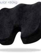 Suporto Set perna pentru sezut Regular Coccis si perna lombara Slim negru