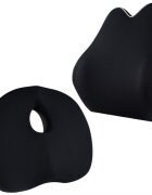 Suporto Set perna pentru sezut si perna lombara Compact negru