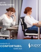 Suporto Set perna sezut si perna lombara Confort Negru