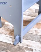 Suporto Turn de invatare tip Learning tower pentru copii Gri rol de inaltator cu treapta de urcare reglabila antiderapanta si balustrade de protectie