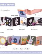 TAF TOYS Jucarie 3 in 1 pentru landou carticica hazlie urban garden