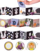 TAF TOYS Jucarie 3 in 1 pentru landou carticica hazlie urban garden
