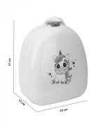 TechnoK Cutie pentru mic dejun cu maner in forma de Rucsac Dino Blue