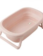 TEGA BABY Cadita pliabila cu dop de scurgere si termometru Rosewater