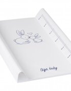 TEGA BABY Salteluta de infasat cu intaritura 70x50 cm Iepuras alb