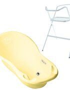 TEGA BABY Set Cadita 102 cm cu suport metalic Duck Galben