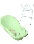 TEGA BABY Set Cadita 86 cm cu suport metalic Forest Verde