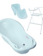 TEGA BABY Set Cadita 86 cm cu suport metalic si suport anatomic Duck Albastru