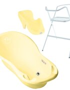 TEGA BABY Set Cadita 86 cm cu suport metalic si suport anatomic Duck Galben