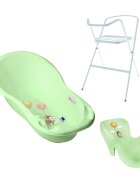TEGA BABY Set Cadita 86 cm cu suport metalic si suport anatomic Forest Verde