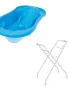 TEGA BABY Set Cadita anatomica cu suport metalic Komfort Albastra