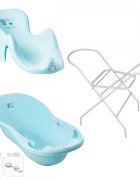 TEGA BABY Set Cadita DogCat 102cm cu Suport metalic si Suport Anatomic Mint