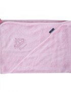 Texpol Prosop din fibra de bambus cu gluga pentru bebelusi si copii Hands-free Princess Pink 85x85cm