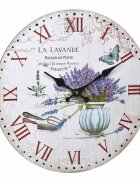 TFA Ceas analog de perete din mdf design vintage la lavande