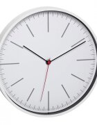 TFA Ceas analog de perete fara cifre cu capac din sticla alb