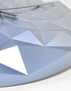 TFA Ceas geometric de precizie analog de perete creat de designer model Diamond albastru metalic