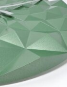 TFA Ceas geometric de precizie analog de perete creat de designer model Diamond verde metalic