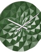 TFA Ceas geometric de precizie analog de perete creat de designer model Diamond verde metalic
