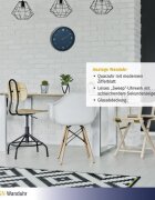 TFA Ceas silentios de perete analog albastru petrol monocrom design minimalist