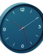 TFA Ceas silentios de perete analog albastru petrol monocrom design minimalist