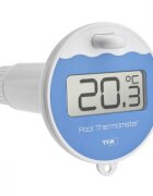 TFA Termometru si higrometru digital de camera cu senzor wireless pentru piscina MARBELLA Negru