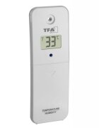 TFA Transmitator wireless digital pentru temperatura si umiditate afisaj LCD Alb compatibil MARBELLA