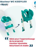 Thermobaby Reductor pentru toaleta cu scarita Kiddyloo Deep Peacock