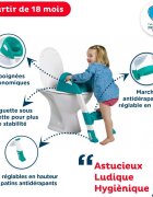 Thermobaby Reductor pentru toaleta cu scarita Kiddyloo Deep Peacock