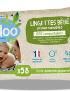 Tidoo Servetele umede piele sensibila fara parfum 58 bucati