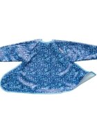 TIDY TOT Baveta albastra cu maneci si ventuze Fleur de Jardin