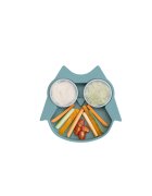 TIDY TOT Farfurie diversificare din silicon Bufnita