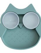 TIDY TOT Farfurie diversificare din silicon Bufnita